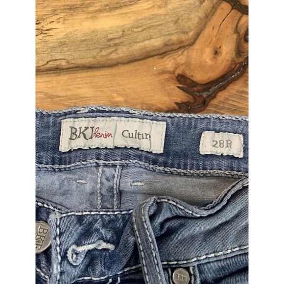 Buckle BKE Denim‎ Culture Boot Cut Women's Jeans Size 28R distressed - Picture 2 of 5